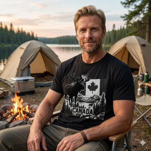 Schönes Kanada. Kanadische Flagge. Kanadischer Elc T-Shirt