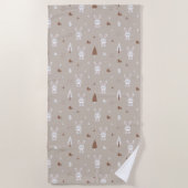 Schönes Kaninchen Pattern Badetuch (Vorderseite)
