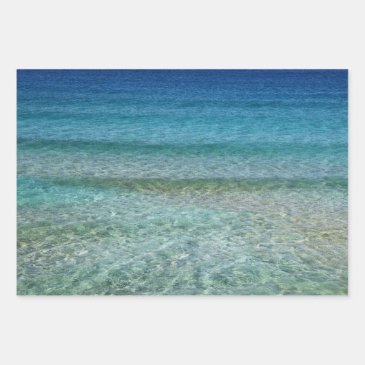 Schönes Karibisches Meer Geschenkpapier Set (Vorderseite)