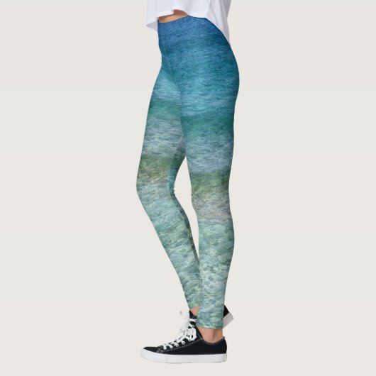Schönes Karibisches Meer Leggings (Links)