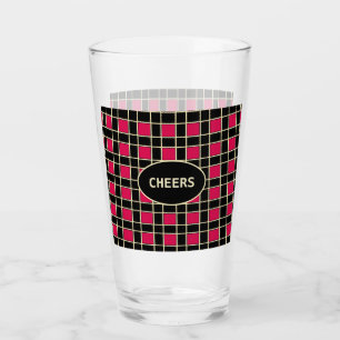 Schönes kariertes Muster Glas