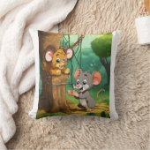 Schönes Karikaturenkissen Kissen (Decke)