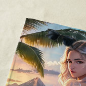 Schönes Karton Fantasy Girl Beach Handtuch (Beispiel)