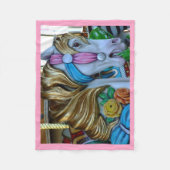 Schönes Karussell-Foto, nach Maß Fleecedecke (Vorderseite)