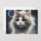 Schönes Katapult mit Blume in Curly Pa Postkarte (Vorne/Hinten)