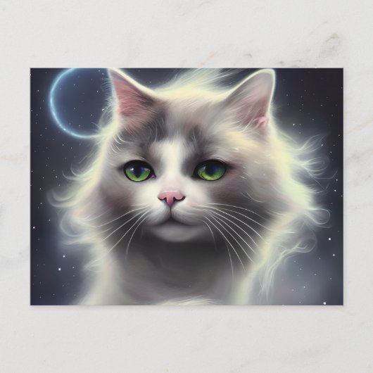 Schönes Katapult mit Blume in Curly Pa Postkarte (Vorderseite)