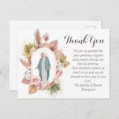 Schönes katholisches Beileid Vielen Dank Postkarte (Vorne/Hinten)