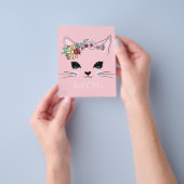 Schönes Katzengesicht Meow, Kitty Lover Geschenk, Flyer (Gruppe)