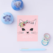 Schönes Katzengesicht Meow, Kitty Lover Geschenk, Flyer (Einzeln)