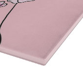 Schönes Katzengesicht Meow, Kitty Lover Geschenk, Schneidebrett (Ecke)