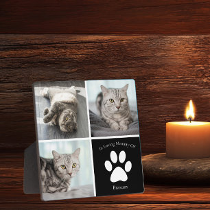 Schönes Katzenmemorial - Benutzerdefiniertes Haust Fotoplatte