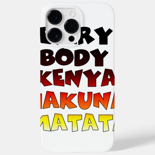 Schönes Kenia-Design für Phantastische Textpassage Case-Mate iPhone Hülle (Rückseite)