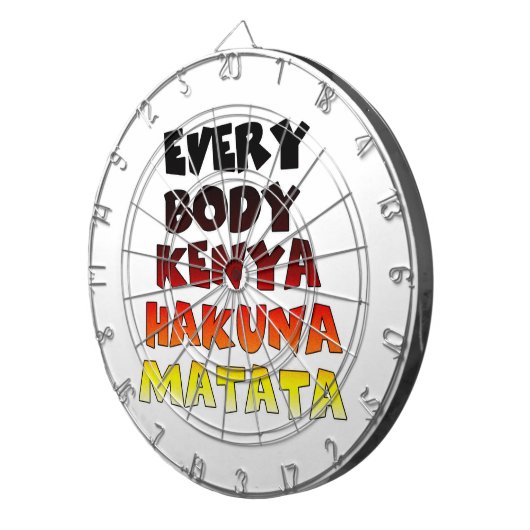 Schönes Kenia-Design für Phantastische Textpassage Dartscheibe (Vorderseite rechts)