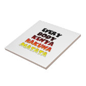 Schönes Kenia-Design für Phantastische Textpassage Fliese (Seite)