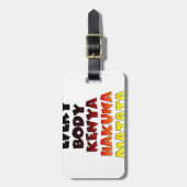 Schönes Kenia-Design für Phantastische Textpassage Gepäckanhänger (Vorderseite vertikal)