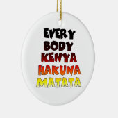 Schönes Kenia-Design für Phantastische Textpassage Keramik Ornament (Rechts)