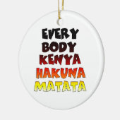 Schönes Kenia-Design für Phantastische Textpassage Keramik Ornament (Links)