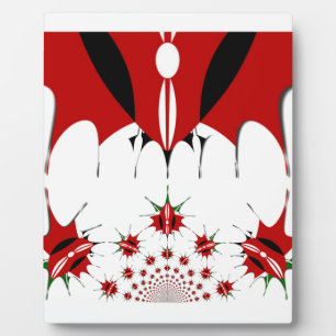 Schönes Kenya Tapestes: Kenyan Flag Butterfly Fotoplatte