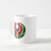 Schönes Kenya Tapestes: Kenyan Flag Butterfly Mo Kaffeetasse (Vorderseite Links)