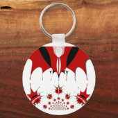 Schönes Kenya Tapestes: Kenyan Flag Butterfly Schlüsselanhänger (Vorderseite)