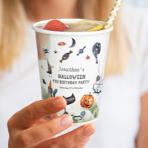 Schönes Kindergeburtstag Wasserfarbe Halloween