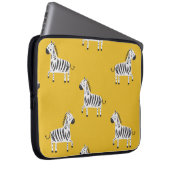 Schönes Kindernahtloses Muster mit Zebras Laptopschutzhülle (Vorne Rechts)