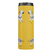 Schönes Kindernahtloses Muster mit Zebras Thermosbecher (Rückseite)