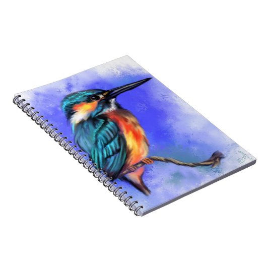 Schönes Kingfisher Bird-Notebook Notizblock (Rechte Seite)