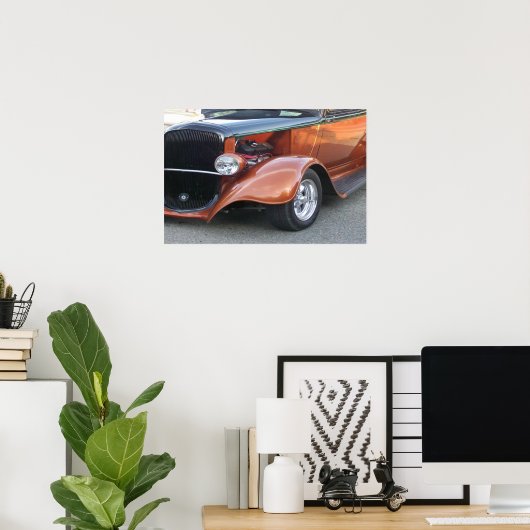 Schönes klassisches Auto Bronze Poster (Heimbüro)