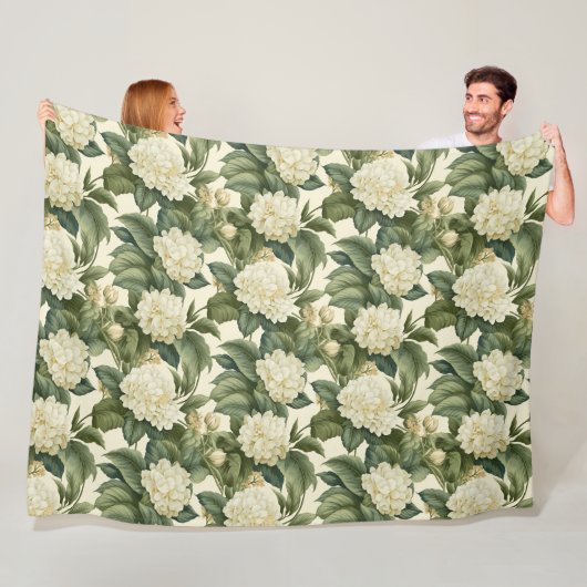 Schönes klassisches Blumenmuster Fleecedecke (Beispiel)