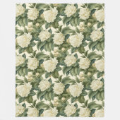 Schönes klassisches Blumenmuster Fleecedecke (Vorderseite)