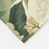 Schönes klassisches Blumenmuster Fleecedecke (Ecke)