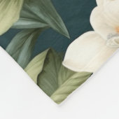 Schönes klassisches Blumenmuster Fleecedecke (Ecke)