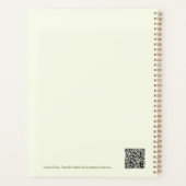 Schönes klassisches Blumenmuster Planer (Rückseite)