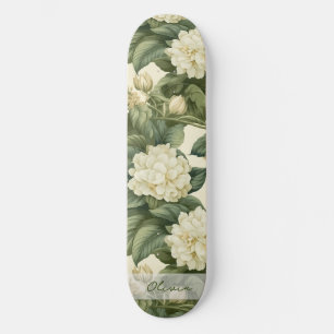 Schönes klassisches Blumenmuster Skateboard