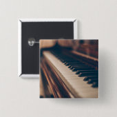 Schönes Klavierdesign Button (Vorne & Hinten)