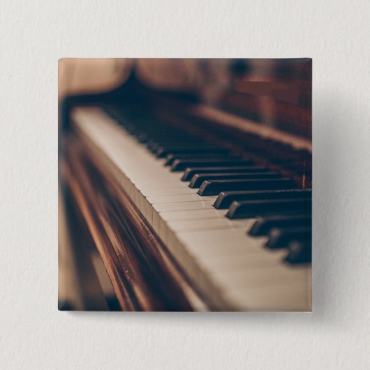 Schönes Klavierdesign Button (Vorderseite)