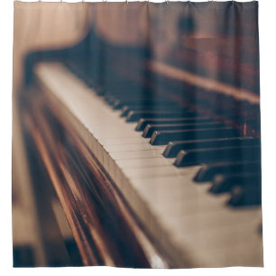 Schönes Klavierdesign Duschvorhang