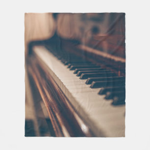 Schönes Klavierdesign Fleecedecke