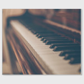 Schönes Klavierdesign Geschenkpapier (Flach)