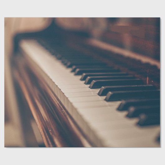 Schönes Klavierdesign Geschenkpapier (Flach)