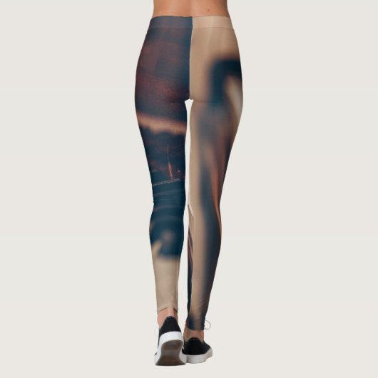 Schönes Klavierdesign Leggings (Rückseite)