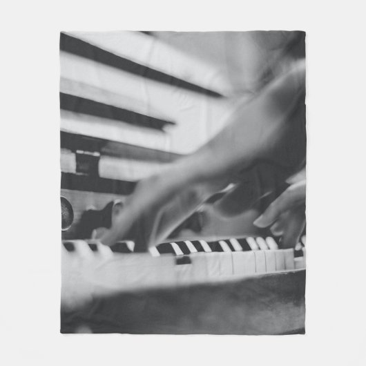 Schönes Klavierwerk Fleecedecke (Vorderseite)