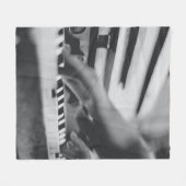 Schönes Klavierwerk Fleecedecke (Vorderseite (Horizontal))