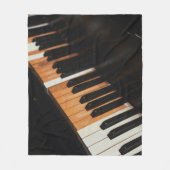 Schönes Klavierwerk Fleecedecke (Vorderseite)