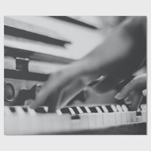 Schönes Klavierwerk Geschenkpapier (Flach)