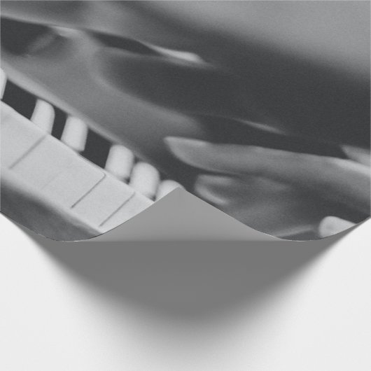 Schönes Klavierwerk Geschenkpapier (Ecke)