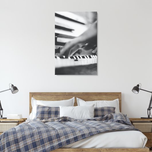 Schönes Klavierwerk Leinwanddruck (Insitu (Schlafzimmer))