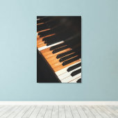 Schönes Klavierwerk Leinwanddruck (Insitu (Holzboden))
