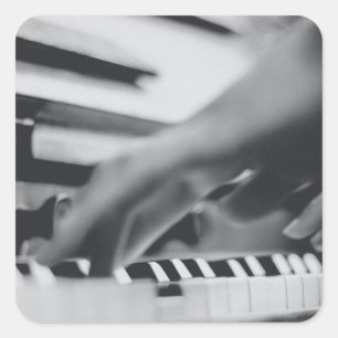 Schönes Klavierwerk Quadratischer Aufkleber